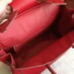 Premium Red Fake Hermes Birkin 30cm High Quality Handbag - Image 2