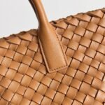 Top Quality Replica Bottega Veneta Cabat Mini Bag In Caramel Intrecciato Lambskin - Image 4