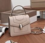 Fake Bvlgari Serpenti Forever Small Bag Beige Calfskin - Image 5