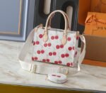 LV X TM Monogram Cherry Canvas Onthego PM In White - Image 3