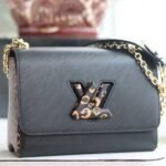 Louis Vuitton Epi Leather Jungle Edition Twist MM Bag In Black