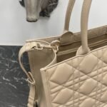 Dior Medium Book Tote Bag Fake with Strap in Beige - Image 6