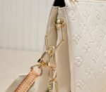 Louis Vuitton Coussin PM Bag In Cream With Jacquard Strap - Image 7