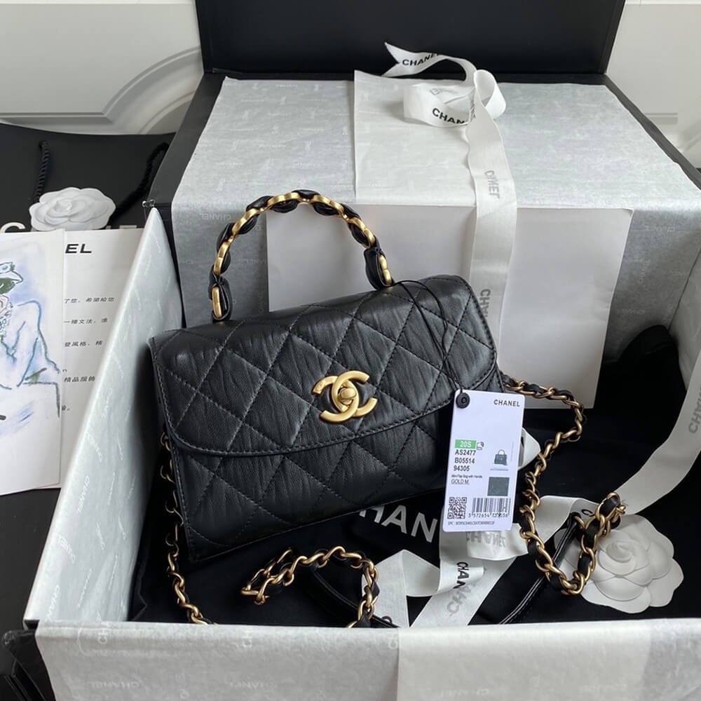 00BA482F-C769-F590-6F9A-5457E4BCE0D3.jpg CHANEL Mini Flap Bag with Top Handle - Image 1