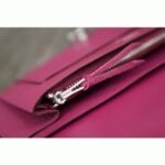 Purple knockoff designer Hermes Dogon combine wallet - Image 8