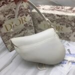 Dior Saddle Bag Fake in White Ultramatte Calfskin - Image 5