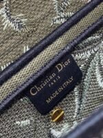 Dior Saddle Bag Knockoff in Green Multicolor Dior Petites Fleurs Embroidery - Image 7