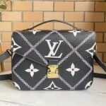 Louis Vuitton Spring 2022 Monogram Empreinte Pochette Metis Handbag In Black