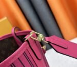 Louis Vuitton Neverfull Bandouliere Inside Out MM Tote In Monogram Canvas And Rose Pondichery Textile - Image 7