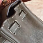 Etoupe Clemence Fake Hermes Kelly 25cm Stylish Handbag - Image 3