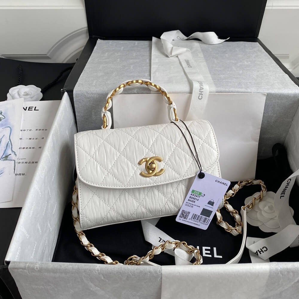 019463F8-E3E1-A553-5FFB-0FC0228AE48F.jpg CHANEL Mini Flap Bag with Top Handle - Image 1