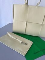 Fake Bottega Veneta Arco Medium Tote Cream - Image 5