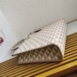 Prada Symbole Large Bag Knockoff in Beige/White Jacquard Fabric - Image 2