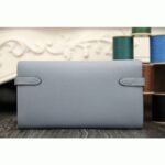 Blue lin knockoff Hermes Kelly Longue wallet - Image 7