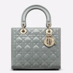 Dior Lady Dior Medium Bag Imitation in Grey