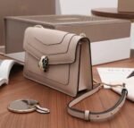 Replica Bvlgari Serpenti Forever Small Cross-body Bag Beige Calfskin - Image 10