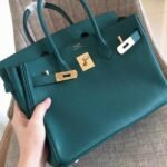 Malachite AAAAA Quality Hermes Birkin 35cm Copy - Image 7