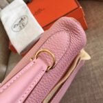 Pink Clemence Replica Hermes Kelly Retourne 32cm Tote - Image 7