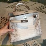 Himalaya Niloticus Crocodile Replica Hermes Kelly 28cm Rare Edition - Image 7