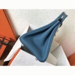 Luxury Hermes Birkin 25cm Counterfeit in Blue Jean Color - Image 4