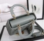 Dior Lady Dior Medium Bag Replica in Grey - Image 3