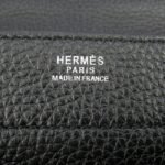 Black Calf Leather Replica Hermes Sac A Depeches 38cm Briefcase - Image 3