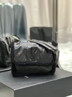 NIKI BABY CHAIN BAG IN CROCODILE-EMBOSSED LEATHER