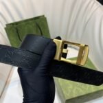 Square G reversible leather belt - Image 5