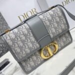 Dior 30 Montaigne Medium Bag Fake in Grey Dior Oblique Jacquard - Image 8