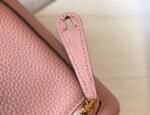 Top replica Hermes Lindy Mini handbag in pink - Image 3