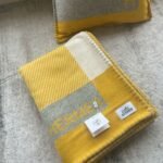Replica Hermes H Riviera blanket in yellow wool and cashmere - Image 4