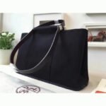 Black Canvas Fake Luxury Hermes Cabag Elan Stylish Tote - Image 5
