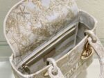 Dior Lady D-Lite Medium Bag Knockoff in Gold Jardin d Hiver Embroidery - Image 7