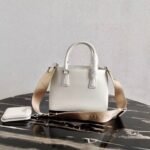 White Prada Galleria Mini Bag Fake - Image 9