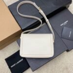 Replica Saint Laurent Small Solferino Bag White Calfskin - Image 4