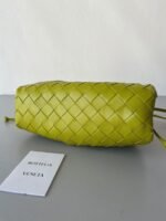Fake Bottega Veneta Mini Pouch with Strap Kiwi - Image 3