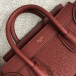 Celine Nano Luggage Tote Bag Fake in Ruby - Image 7