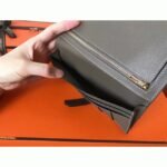 Taupe Epsom Fake Hermes Bearn Wallet - Image 8