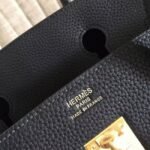 Classic Black Hermes Birkin 30cm Replica Handbag - Image 5
