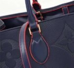Louis Vuitton Monogram Empreinte Giant Onthego GM Tote In Navy Blue - Image 8