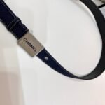 CHANEL Pre-Owned 1990s CC Turn-lock denim belt - Image 2