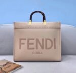 Top Quality Knockoff Fendi Sunshine Medium Tote Bag In Beige Calfskin - Image 6
