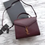 Fake Saint Laurent Cassandra Medium Bag Bordeaux - Image 3
