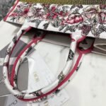 Dior Medium Book Tote Bag Fake in Multicolor Butterfly Embroidery - Image 2