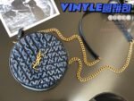 VINYLE ROUND CAMERA BAG IN CHEVRON-QUILTED GRAIN DE POUDRE EMBOSSED LEATHER - Image 4
