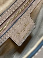 Dior Saddle Bag with Strap Knockoff in Blush Grained Calfskin - Image 4