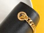 KATE SMALL CHAIN BAG WITH TASSEL IN CROCODILE-EMBOSSED SHINY LEATHER - Image 5