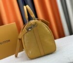 Louis Vuitton Taurillon Leather Keepall Bandouliere 50 In Safran Yellow - Image 4