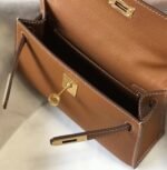 Hermes Kelly Mini II Bag Replica in Gold - Image 8
