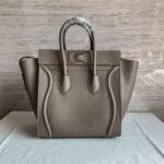 Celine Mini Luggage Tote Bag Knockoff in Souris - Image 4